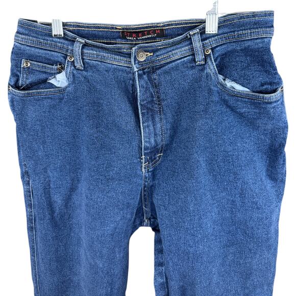 Gloria Vanderbilt Stretch Jeans 16 Short Blue Denim Mid Rise Tapered CottonBlend - Picture 3 of 8